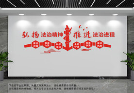 弘扬法治精神文化墙