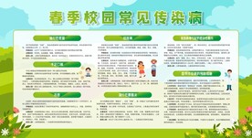 春季校园常见传染病宣传栏