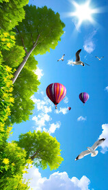 蓝天白云软膜天花