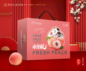 桃子包装 水蜜桃礼盒