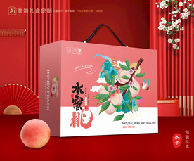 桃子包装 水蜜桃礼盒
