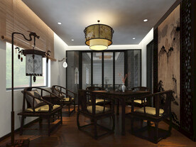 茶室—家庭茶室品茶包间