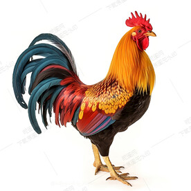 五彩大公鸡