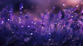 阳光下的薰衣草