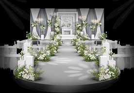 白色婚礼仪式区