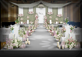 白色婚礼仪式区