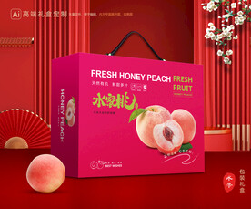 桃子包装 水蜜桃礼盒