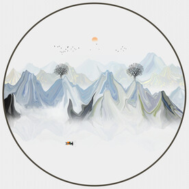 抽象山水画
