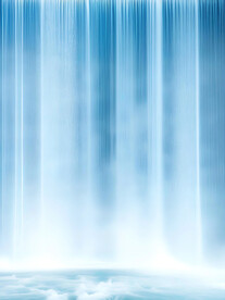 竖幅瀑布