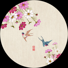 新中式手绘花鸟国画装饰画