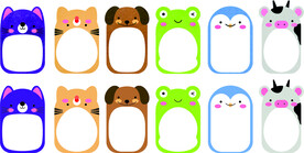 幼儿园卡通图形毛毡板制作文件