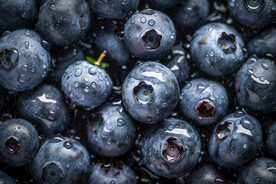一些蓝莓