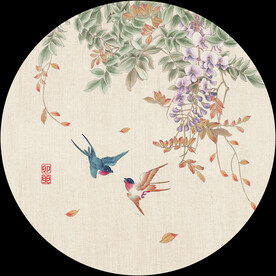 新中式手绘花鸟国画装饰画