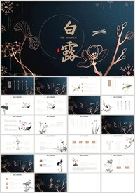 中国风二十四节气白露PPT