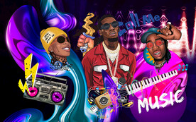 潮流嘻哈音乐背景设计