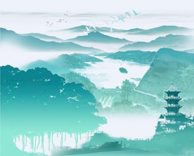 福清风景剪影透明合层