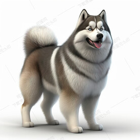 阿拉斯加雪橇犬幼犬