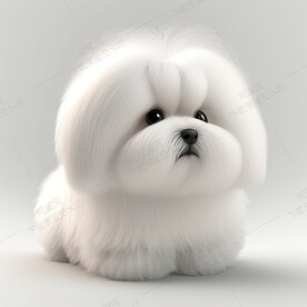 可爱的马尔济斯犬