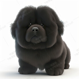 萌萌的纽芬兰犬