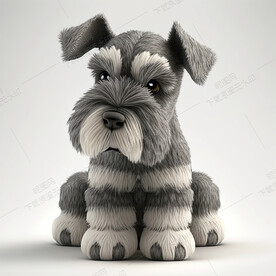 可爱的雪纳瑞犬