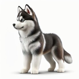 高清西伯利亚雪橇犬