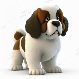 高清圣伯纳犬