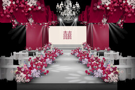 玫红色仪式区