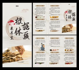 根据体质来养生折页