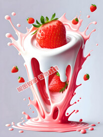 草莓牛奶