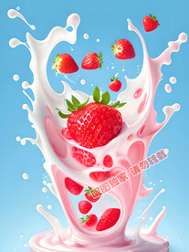 草莓牛奶