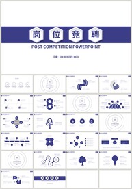 蓝色岗位竞聘职业生涯规划PPT