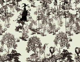 数码印花  大花  树叶