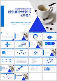 蓝色创业商业计划书PPT