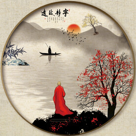 圆形禅意画