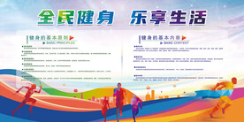 健身知识展板