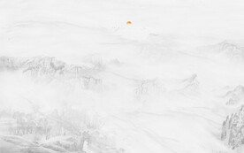 大理石山水画背景墙