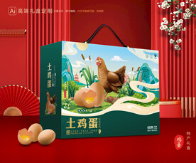 土鸡蛋包装 土特产礼盒