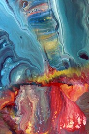 高端玄关流体装饰画