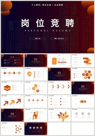 岗位竞聘简历述职报告PPT