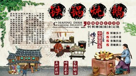 铁锅炖鹅背景墙