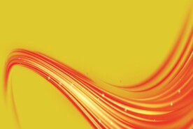 红色飘带线条透明图层