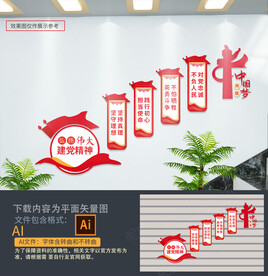 党建楼梯文化墙