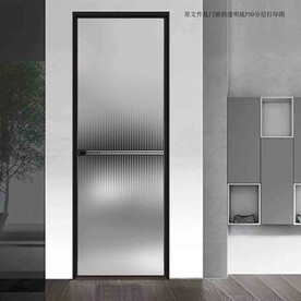 高清分层透明底平开门打印图