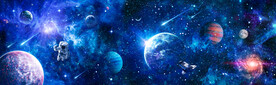 外太空星球银河宇宙星空航天背景