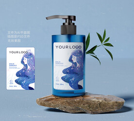 洗发水标贴包装设计