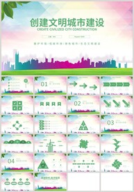 创建文明城市建设安全社区PPT