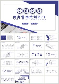 蓝色商务营销策划方案PPT