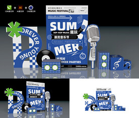 夏日音乐节美陈