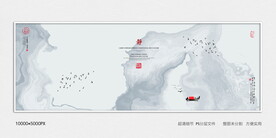 高清水墨沙发背景