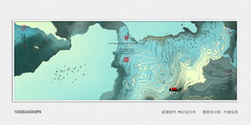 水墨玄关装饰画